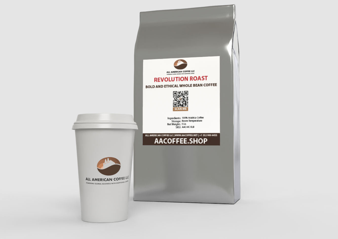 all american coffee llc 5 lb whole bean coffee revolution roast