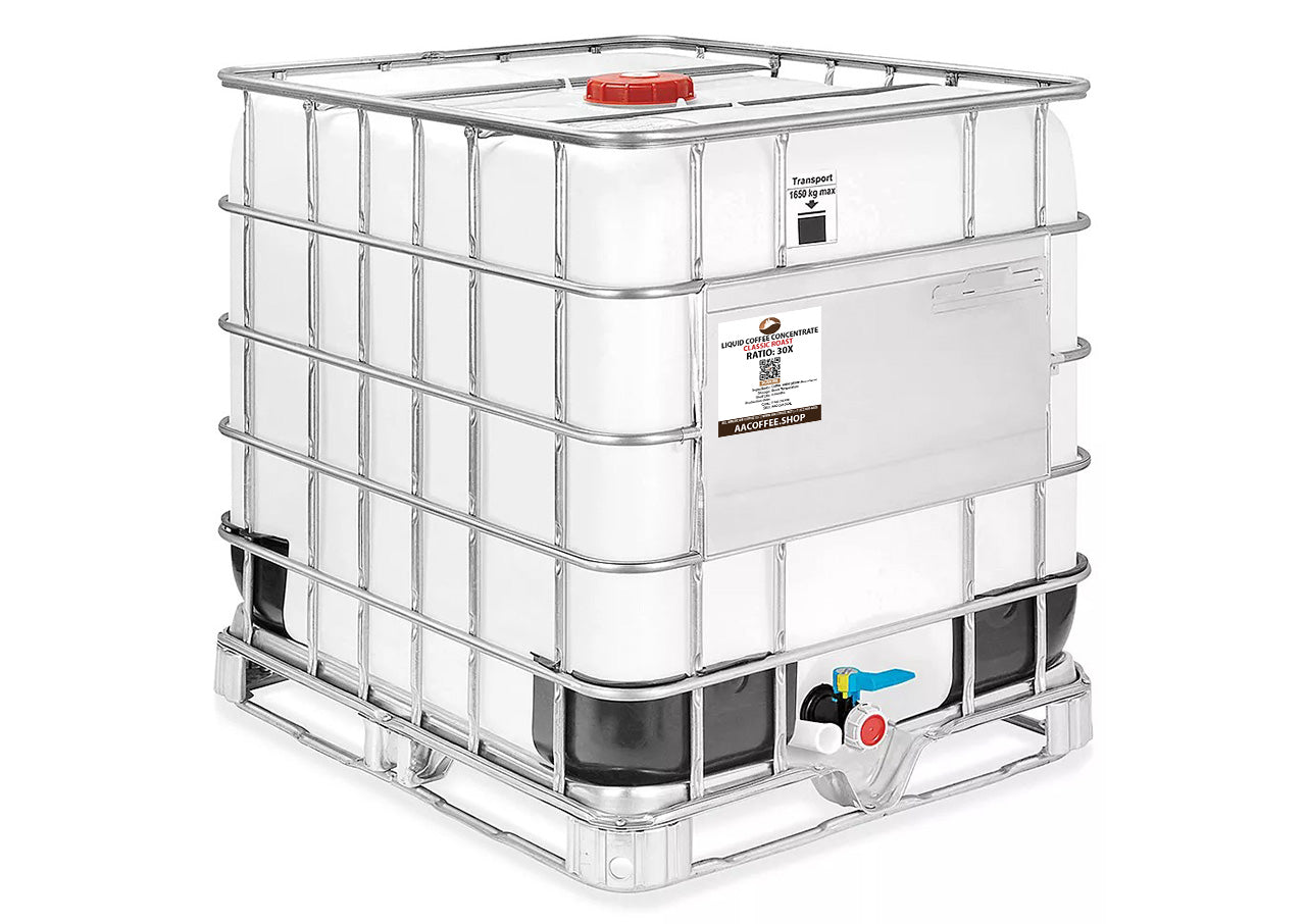 all american coffee llc liquid coffee concentrate 375 gallons IBC tote