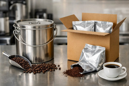 Coffee Pails Versus Bag Boxes for Foodservice